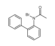 N-biphenyl-2-yl-N-bromo-acetamide结构式