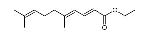5,9-dimethyldeca-2,4,8-trienoic acid ethyl ester结构式