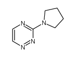 1,2,4-Triazine,3-(1-pyrrolidinyl)- Structure