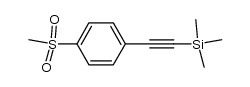 (4-methanesulfonyl-phenylethynyl)-trimethyl-silane Structure