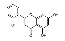 2-(2-chlorophenyl)-5,7-dihydroxy-2,3-dihydrochromen-4-one结构式