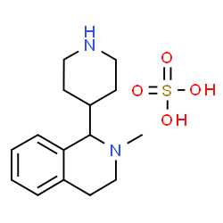 2-甲基-1-(哌啶-4-基)-1,2,3,4-四氢异喹啉硫酸盐结构式