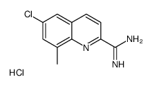 6-chloro-8-methylquinoline-2-carboximidamide,hydrochloride Structure