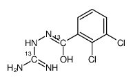 2,3-dichloro-N-(diaminomethylideneamino)benzamide Structure