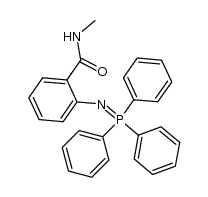 N-methyl o-(triphenylphosphoranylidene)amino benzamide Structure