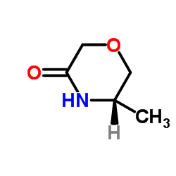 (S)-5-甲基吗啉-3-酮结构式
