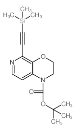叔丁基5-(((三甲基甲硅烷基)乙炔基)-2,3-二氢-1H-吡啶基[3,4-b] [1,4] 恶嗪-1-羧酸盐结构式