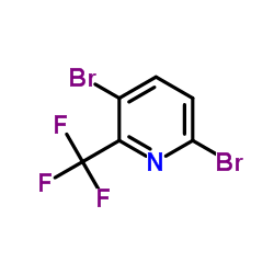 3,6-Dibromo-2-(trifluoromethyl)pyridine Structure