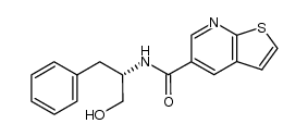 (S)-(-)-N-(thieno[2,3-b]pyridine-5-carbonyl)phenylalaninol Structure