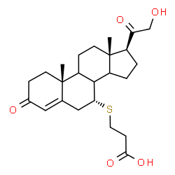 desoxycorticosterone-7-mercaptopropionic acid Structure