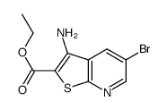 ethyl 3-amino-5-bromothieno[2,3-b]pyridine-2-carboxylate Structure