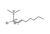 (1E)-1-heptenyldibromoborane-dimethylsulfide complex结构式