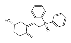 (S)-(Z)-[2-(5-hydroxy-2-methylene-cyclohexylidene)ethyl]di-phenylphosphineoxide结构式