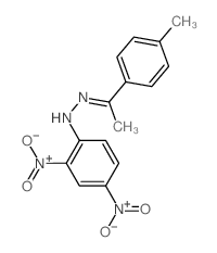 Ethanone,1-(4-methylphenyl)-, 2-(2,4-dinitrophenyl)hydrazone Structure