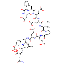 Acetyl-Hirudin (55-65) (sulfated)结构式