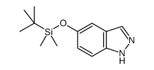5-[[(1,1-dimethylethyl)dimethylsilyl]oxy]-1H-Indazole结构式