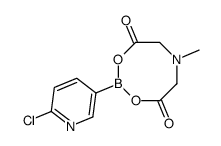 2-(6-chloropyridin-3-yl)-6-methyl-1,3,6,2-dioxazaborocane-4,8-dione Structure