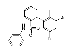 3',5'-Dibromo-2'-methyl-N-phenyl-2-biphenylsulfonamide Structure