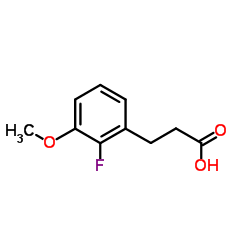 3-(2-Fluoro-3-methoxyphenyl)propanoic acid结构式