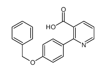 2-(4-phenylmethoxyphenyl)pyridine-3-carboxylic acid Structure