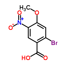 2-Bromo-4-methoxy-5-nitrobenzoic acid Structure