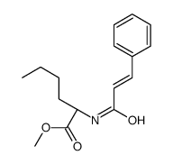 methyl (2S)-2-[[(E)-3-phenylprop-2-enoyl]amino]hexanoate结构式