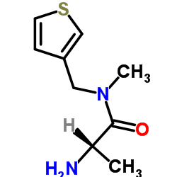 N-Methyl-N-(3-thienylmethyl)alaninamide结构式