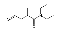 N,N-diethyl 2-methyl-3-formylpropionamide Structure