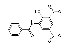 benzoic acid-(2-hydroxy-3,5-dinitro-anilide)结构式