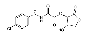 (3R,4S)-4-hydroxy-2-oxotetrahydrofuran-3-yl 2-(2-(4-chlorophenyl)hydrazinyl)-2-oxoacetate Structure