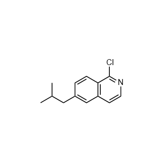 1-Chloro-6-isobutylisoquinoline Structure