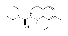 1,1-diethyl-2-(2,3,6-triethylanilino)guanidine结构式