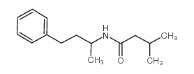 N-(1-甲基-3-苯丙基)异戊酰胺结构式