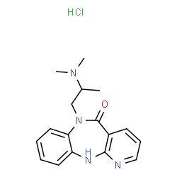 6-(2-dimethylaminopropyl)-6,11-dihydro-5H-pyrido[2,3-b][1,5]benzodiazepine-5-one hydrochloride结构式