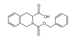 (R)-2-苄氧羰基-1,2,3,4-四氢异喹啉-3-羧酸结构式