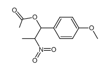 1-(4-methoxyphenyl)-2-nitropropyl acetate结构式