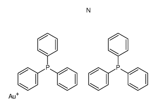 gold(1+),triphenylphosphane,nitrate Structure