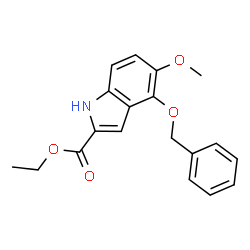 Ethyl 4-(benzyloxy)-5-methoxy-1H-indole-2-carboxylate Structure