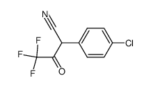 2-(4-chloro-phenyl)-4,4,4-trifluoro-acetoacetonitrile Structure