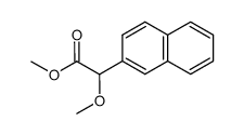 (+/-)-Methyl α-methoxy-α-(2-naphthyl)acetate结构式