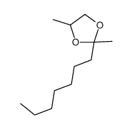 2-nonanone propylene glycol acetal structure