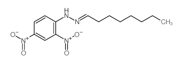 Octanal,2-(2,4-dinitrophenyl)hydrazone structure