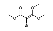 2-Brom-3,3-dimethoxy-acrylsaeure-methylester Structure