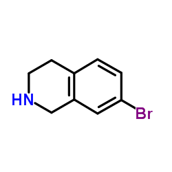 7-溴-1,2,3,4-四氢异喹啉结构式