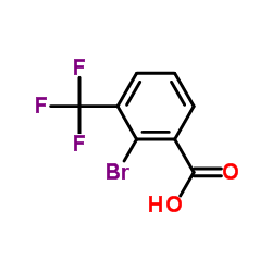 2-溴-3-(三氟甲基)苯甲酸结构式