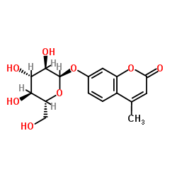 7-(alpha-D-Glucopyranosyloxy)-4-methyl-2H-1-benzopyran-2-one structure