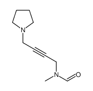 N-methyl-N-(4-pyrrolidin-1-ylbut-2-ynyl)formamide结构式