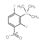 (2,6-difluoro-3-nitrophenyl)-trimethylsilane Structure