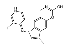 [1-[(3-fluoropyridin-4-yl)amino]-3-methylindol-5-yl] N-methylcarbamate Structure
