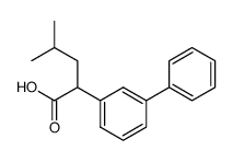 4-methyl-2-(3-phenylphenyl)pentanoic acid Structure